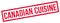 Canadian Cuisine rubber stamp