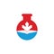 Canadian education lab shape concept Logo design.