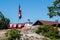 Canadian flag at Killarney Mountain Lodge