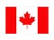 Canadian flag - northern part of North America