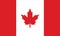 Canadian Flag official colors and proportion correctly vector illustration.