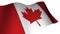 Canadian Flag Slowly waving Canada Day