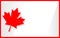 Canadian flag symbols decorative border.