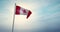 Canadian Flag Waving In The Wind Has Canada Maple Leaf Design - 30fps 4k Video