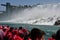 Canadian Hornblower Cruise Boats for Tourists at Niagara Falls between USA and Canada