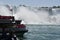 Canadian Hornblower Cruise Boats for Tourists at Niagara Falls between USA and Canada