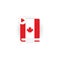 Canadian language course audiobooks icon. Canadian dictionary. Distance education. Online web seminar. Vector EPS 10. Isolated on