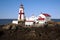 Canadian Lighthouse with Painted Cross on Campobello Island