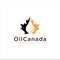 Canadian maple leaf oil drop logo icon . Canada Oil Logo . Maple Water Drop Oil Logo .