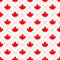 Canadian maple leaf symbol seamless pattern