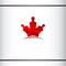 Canadian people. Stylized figure like canadian maple leaf symbol. Logo design template