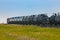 Canadian railways cargo train in the countryside