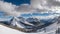 A canadian rockies panoramic taken around sunshine village.