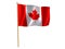 Canadian silk flag