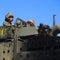 Canadian Soldiers Riding In Tank