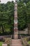 Canadian totem pole in Kowloon Park, Hong Kong China