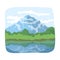 Canadian waterfall. Canada single icon in cartoon style rater,bitmap symbol stock illustration web.