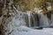 Canadian Waterfall Covered In Ice And Snow