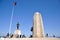 Canakkale, Turkey - 24 June 2011: Statue of Ataturk at Chunuk Bair First World War memorial, Gallipoli.