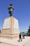 Canakkale, Turkey - 24 June 2011: Statue of Ataturk at Chunuk Bair First World War memorial, Gallipoli.