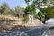 CANAKKALE, TURKEY- SEP 12, 2016: Halil pasha fountain near by Havuzlar Cemetery and Memorial.This fountain lies 3km after