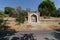 CANAKKALE, TURKEY- SEP 12, 2016: Halil pasha fountain near by Havuzlar Cemetery and Memorial.This fountain lies 3km after