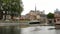 Canal in Amiens, city of France