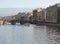 Canal and boat in Saint Petersburg