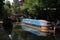 Canal boat on Somerset Coal Canal Limpley Stoke