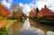 Canal Boats amid Autumn Colours