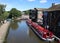 Canal boats on Leeds and Liverpool canal, Skipton