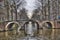 Canal and bridge in historical Amsterdam, Holland