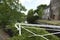 A canal and church in the Dutch town of Broek in Waterland