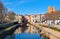 Canal de la Robine channel in Narbonne, France