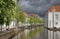 Canal in Delft, Holland