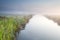 Canal in Dutch farmland