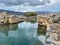 Canal on Elounda peninsula, Crete, Greece