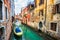 Canal with gondolas, Venice, Italy