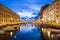 Canal grande in Trieste city center, Italy