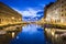 Canal grande in Trieste city center, Italy