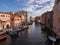 Canal in Italian town Chioggia