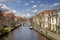 Canal in Leiden, Holland