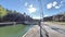 Canal Lock Filled With Water, Time Lapse Zooming Out