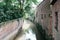 Canal in medieval Beguinage of Leuven