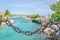 Canal near the Curacao Sea Aquarium entrance and Dolphin Academy