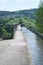 Canal on Pontcysyllte Aqueduct Llangollen Wales UK