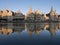 Canal Reflection of Landmark in Ghent, Belgium