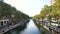 Canal saint-martin in Paris, in summer.