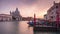 Canal santa maria della salute basilica sunset 4k time lapse venice italy