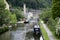 Canal Scene at Hebden Bridge Halifax West Yorkshire.